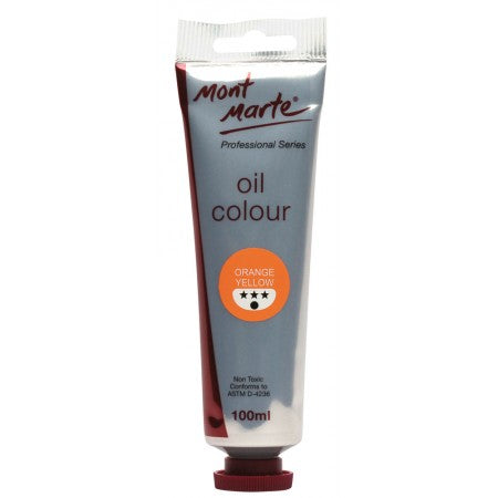 MM Oil Paint 100mls - Orange Yellow. MPO0005