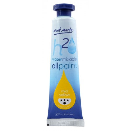 MM Water Mixable Oil Paint 37ml - Yellow Mid.MPOW0005