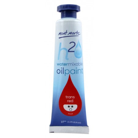 MM Water Mixable Oil Paint 37ml - Trans Red.MPOW0044