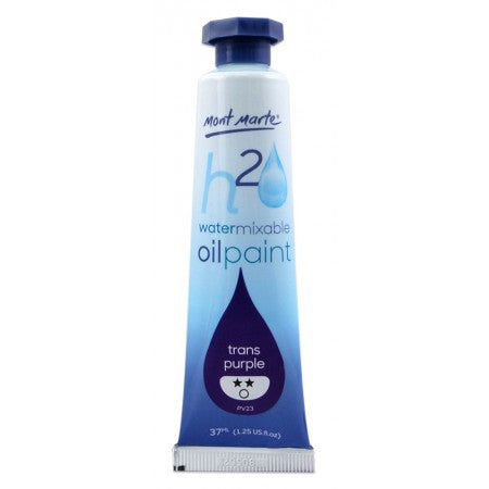 MM Water Mixable Oil Paint 37ml - Trans Purple.MPOW0046