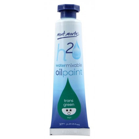 MM Water Mixable Oil Paint 37ml - Trans Green.MPOW0047