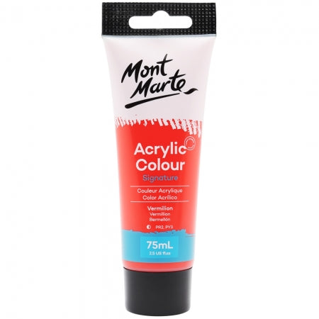 MM Acrylic Colour Paint 75ml - Vermilion. MSCH7509