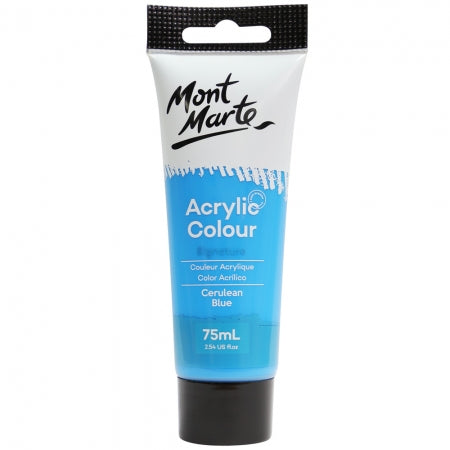 MM Acrylic Colour Paint 75ml - Cerulean Blue . MSCH7517