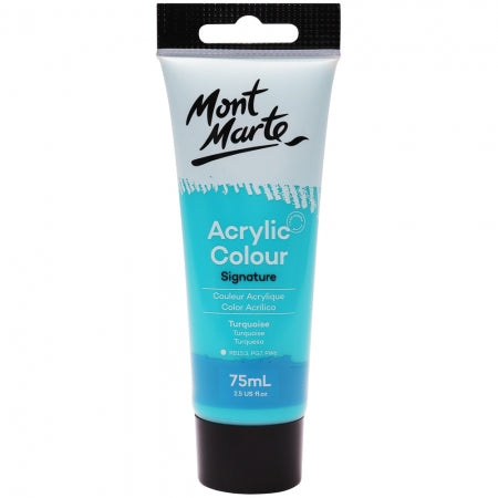 MM Acrylic Colour Paint 75ml - Turquoise . MSCH7522