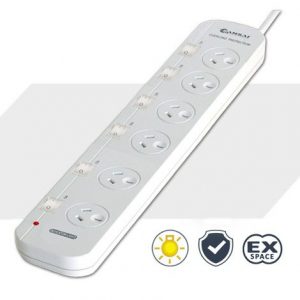 6 Outlet Individually Switched Powerboard PAD-056SW