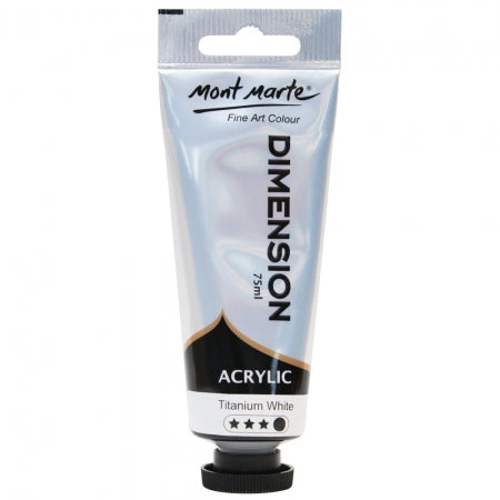 MM Dimension Acrylic 75mls - Titanium White PMDA0001
