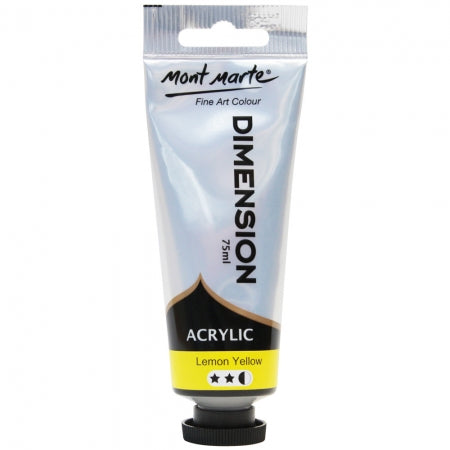 MM Dimension Acrylic 75mls - Lemon Yellow PMDA0005