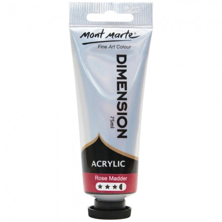 MM Dimension Acrylic 75mls - Rose Madder