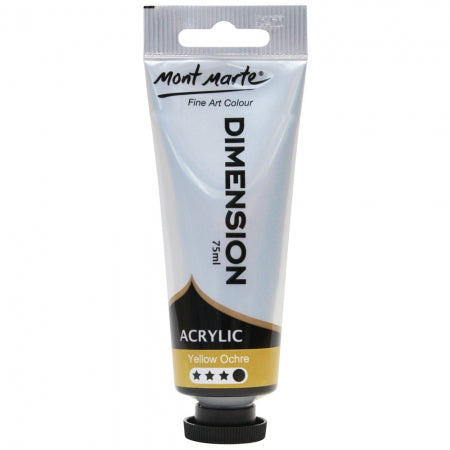 MM Dimension Acrylic 75mls - Yellow Ochre PMDA0033