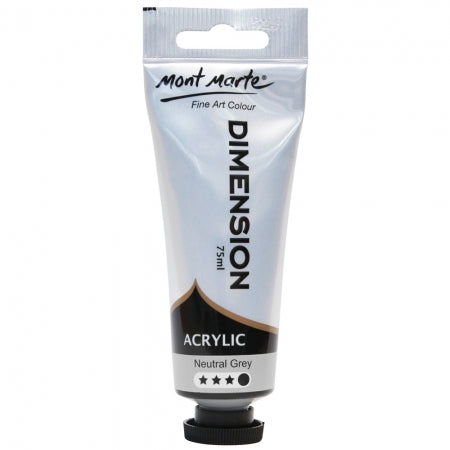 MM Dimension Acrylic 75mls - Neutral Grey PMDA0039