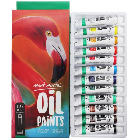MM Oil Paint Set 12pc x 12ml PMHS0025