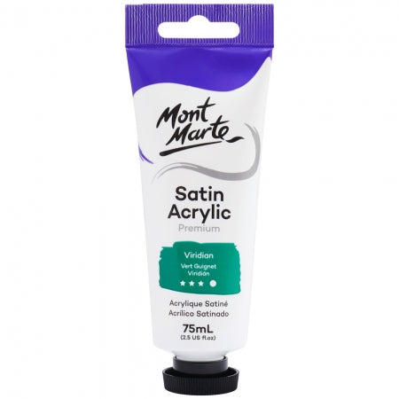 MM Satin Acrylic 75ml - Viridian. PMSA7522