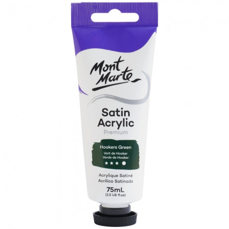 MM Satin Acrylic 75ml - Hookers Green . PMSA7524