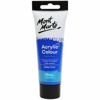 MM Acrylic Colour Paint 75ml - Deep Cyan Blue . MSCH7518