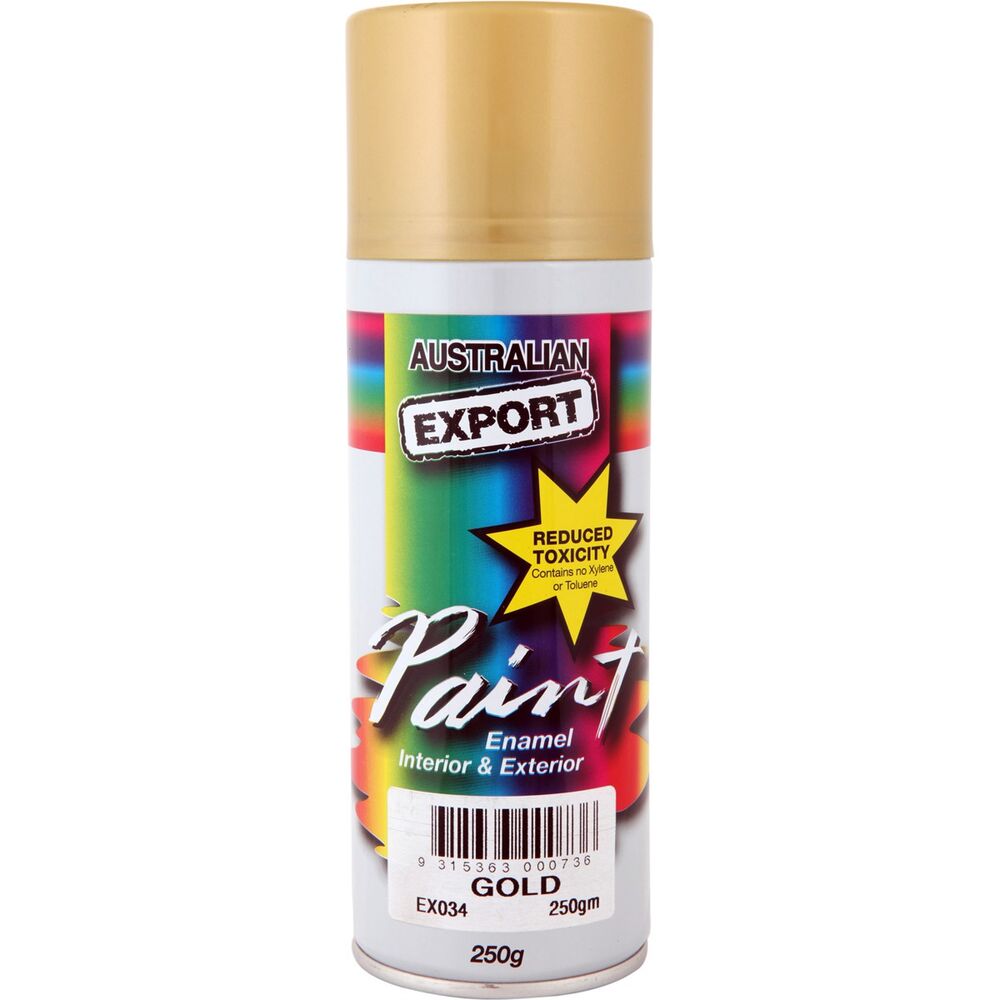 Export Aerosol Spray Paint - Enamel, Gold, 250g EX034