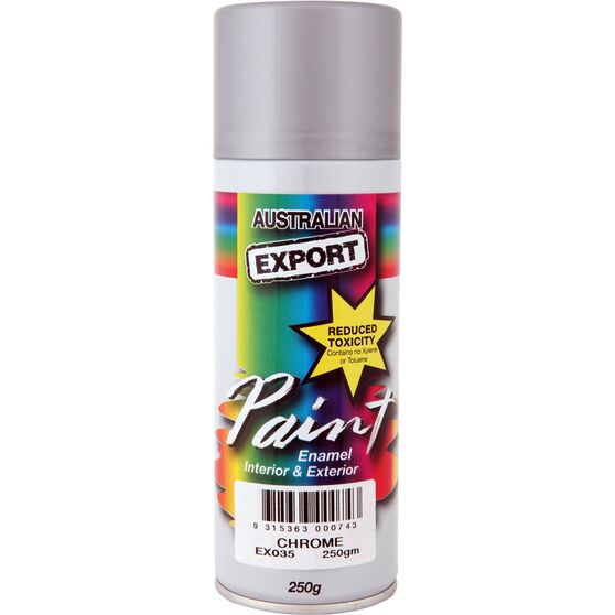 Export Aerosol Spray Paint - Enamel, Chrome, 250g EX035
