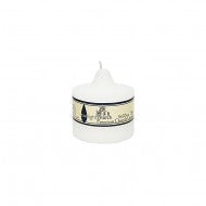 CANDLE CHURCH 9X9CM - WHITE. CNPL99W