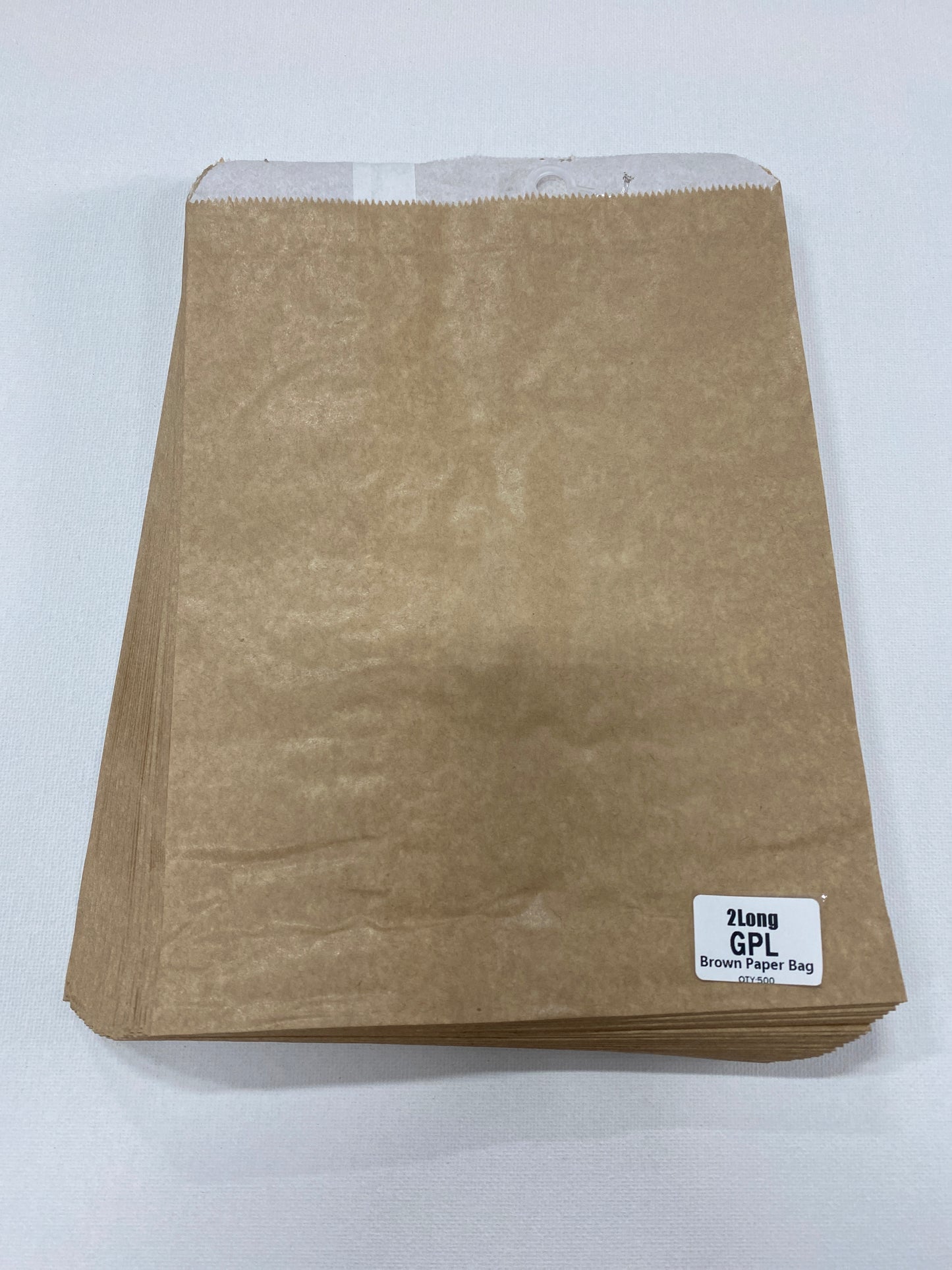 2 LONG GPL Greaseproof 2-PLY Paper Bags 50/pk (1754x245mm) -Brown 2LGGPL-B