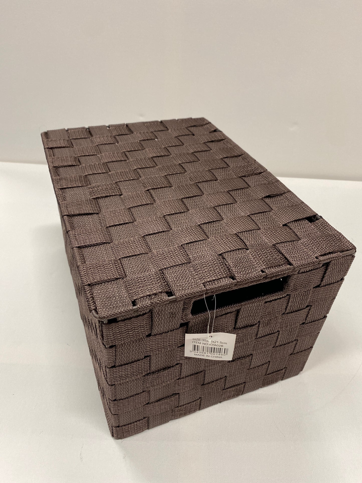 PP Hamper basket with cover Kya02B-brown/5