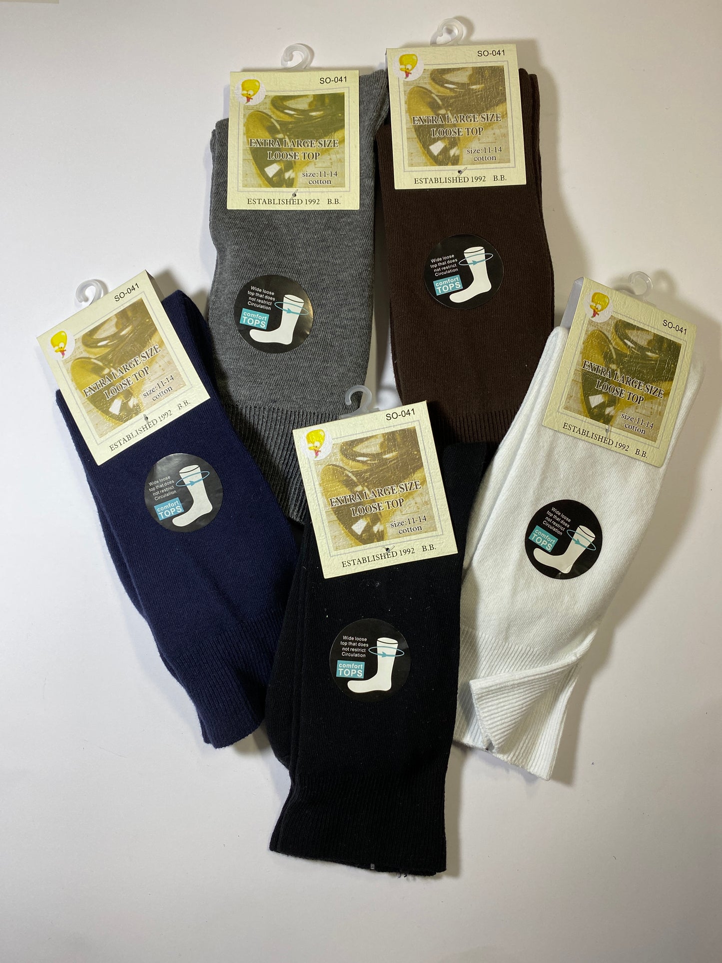 Men Extra Large Loose Top sock size 11-14. SO-041