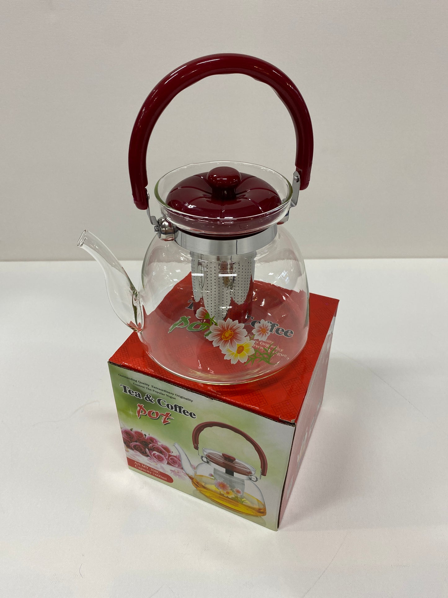 Glass Tea pot 1600ml KWP208C