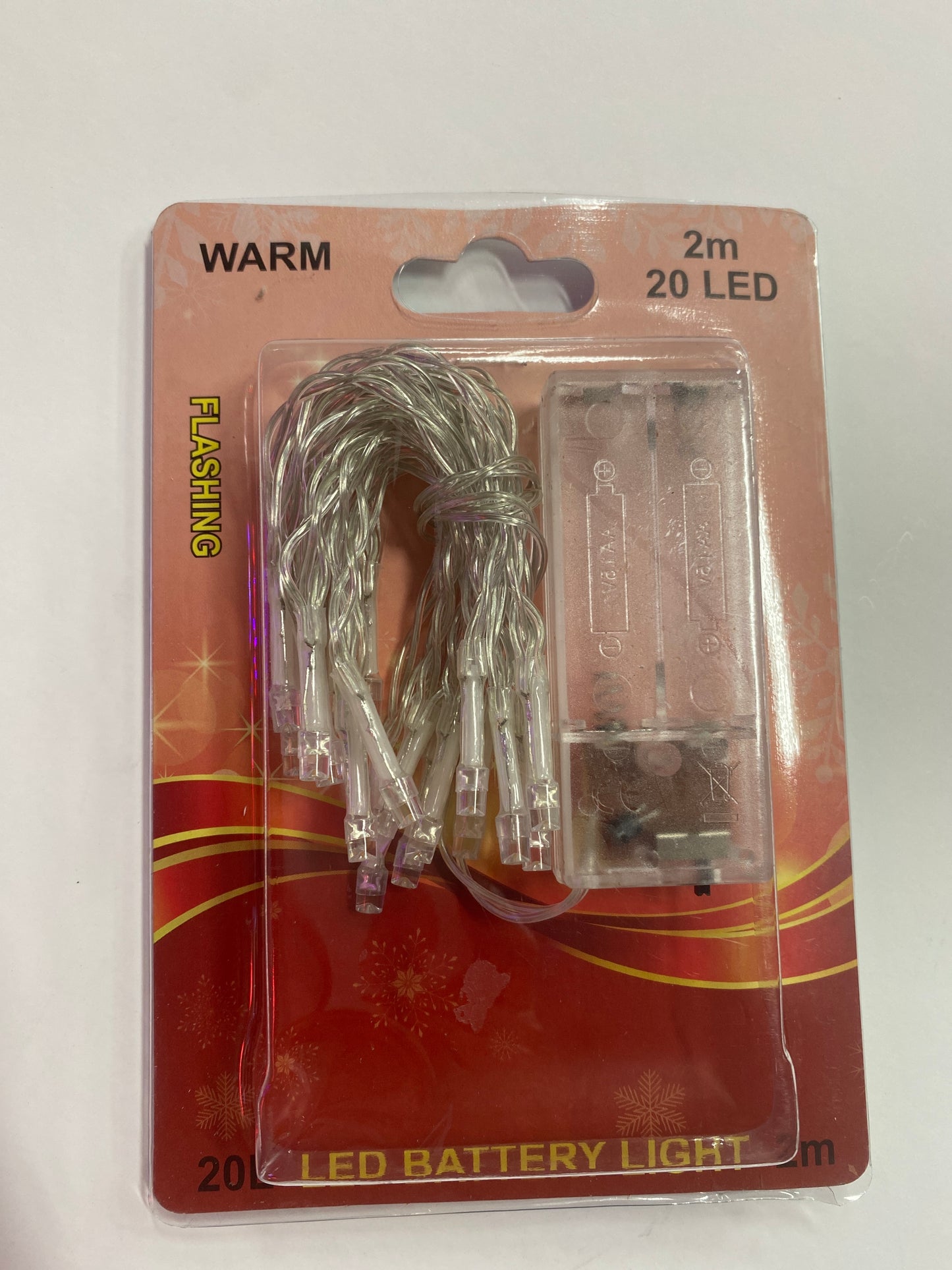 20L FLASHING LED BATTERY LIGHT 2M-WARM 60388