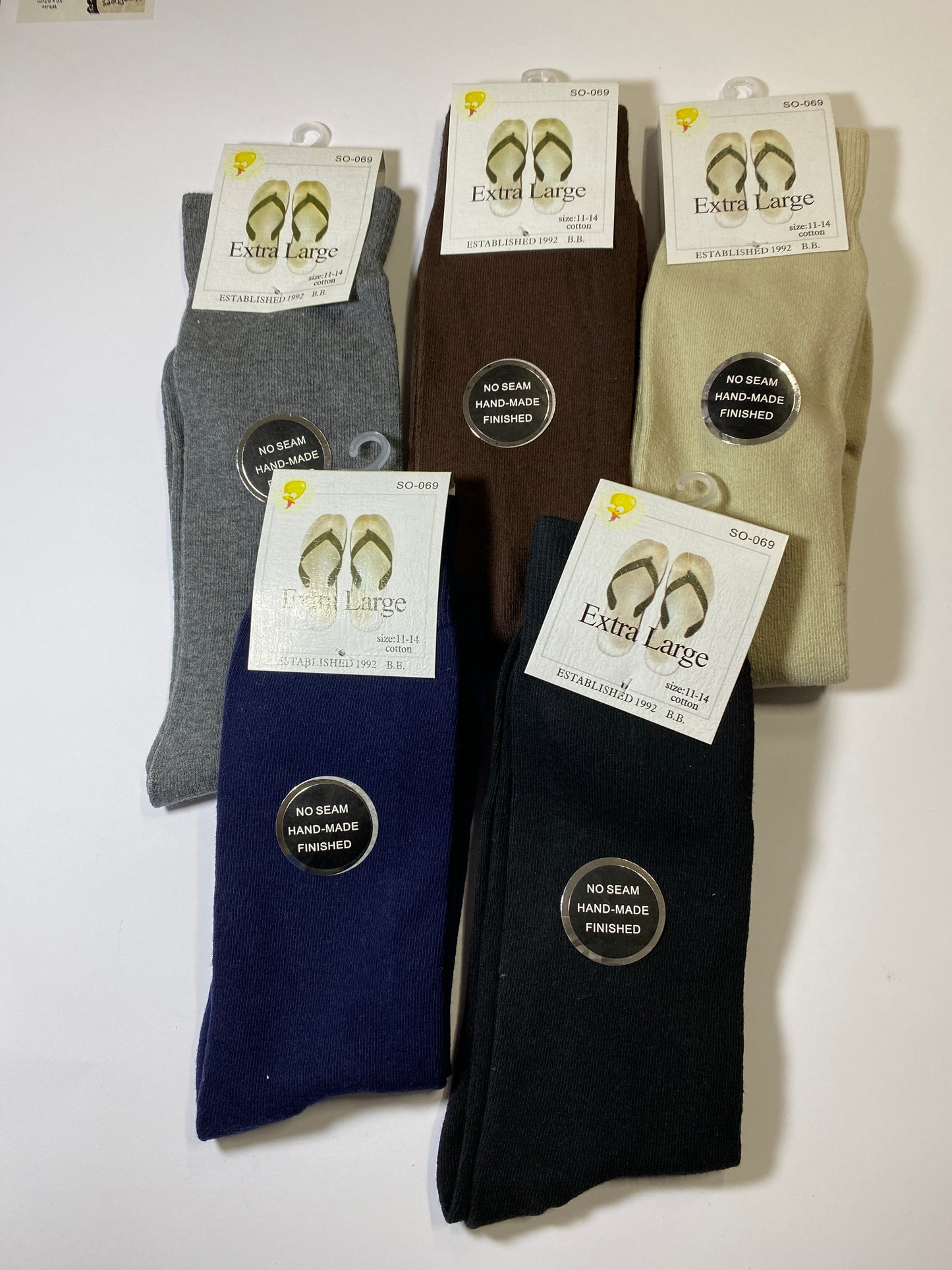 Men Extra Large Cotton Socks size:11-14 SO-069