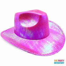 Metallic Cowboy Hat-HOT PINK 21570-02