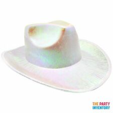 Metallic Cowboy Hat-WHITE 21570-03