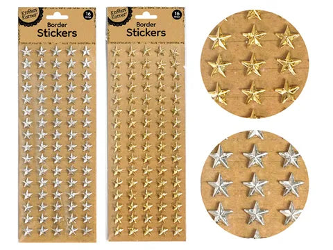 METALLIC STAR STICKERS/80. CRAFT 250066