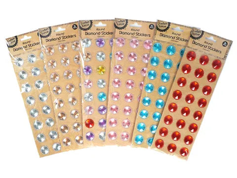 ROUND DIAMOND STICKERS/24. CRAFT 250059