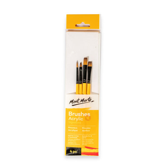 MM Gallery Series Brush Set Acrylic 4pc