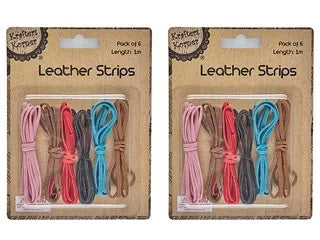 LEATHER STRIPS/6 . CRAFT 203758