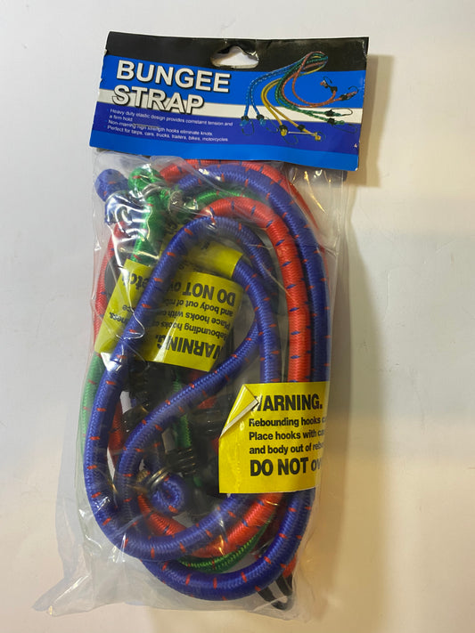 3pcs @ 10mmx 60,80, 100cm Bungee Rope 12102FF