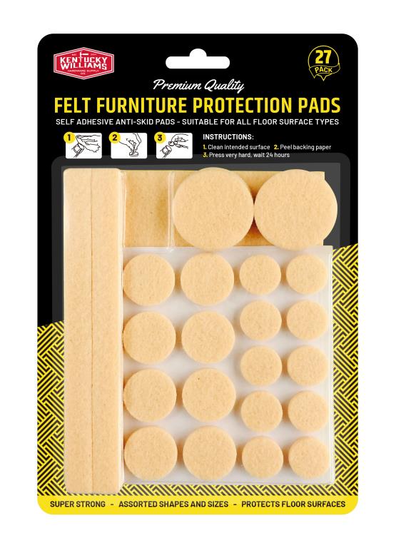 Felt Furniture Protection Pads-Assorted Sizes  DUR0626