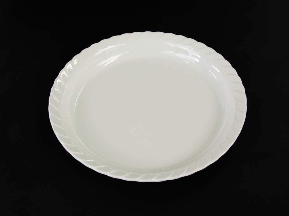 WHITE 12'' PLATE  MEL103