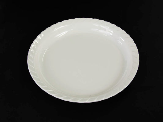 WHITE 13.8'' PLATE  MEL104