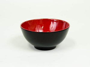 RED AND BLACK 5'' RICE BOWL  MEL119