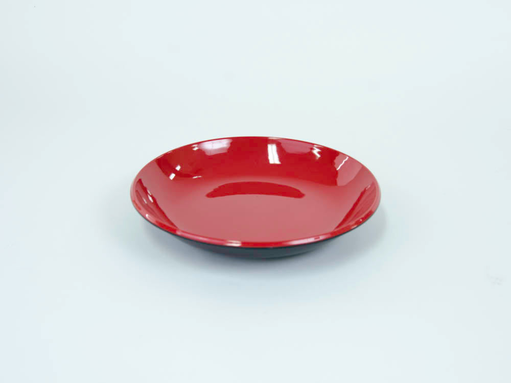 RED AND BLACK 9'' DEEP PLATE  MEL129