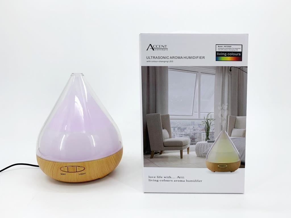 380ML HUMIDIFIER WITH COLOUR CHANGING LED. INC22608