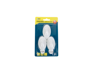 P/3 REMOVABLE ADHESIVE HOOKS  HDW1469.
