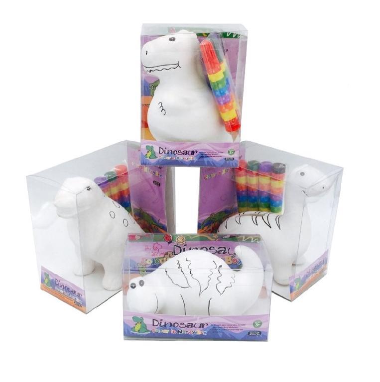 Colour-In Money Box -Dinosaur Series  DUR3692