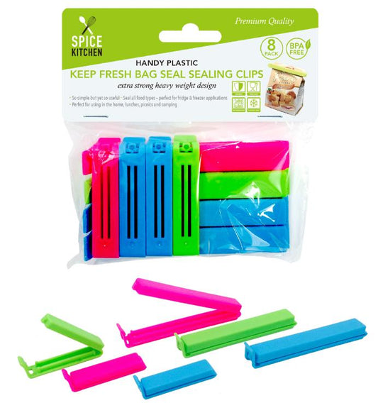 Plastic Keep Fresh Bag Sealers-8PK  DUR4097