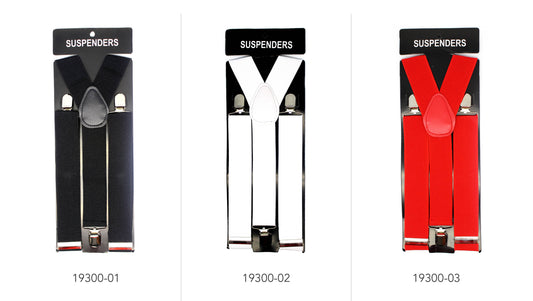 Suspender (Wide) Black White or Red (19300)