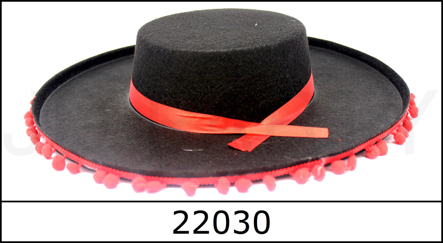 Zorro Hat (Pompom). 22030