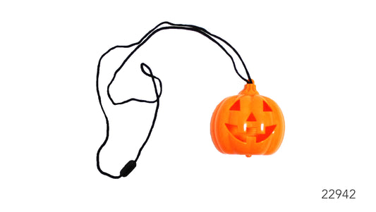Pumpkin Necklace with light (22942)