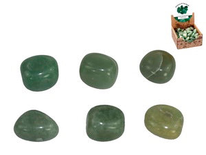 *2-3CM GREEN ADVENTURINE (LUCKY TALISMAN) TUMBLED GEMSTONE .TUMGRADV