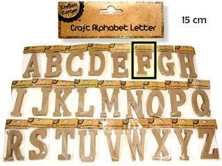 15CM ALPHABET LETTERS- F  CRAFT 199563