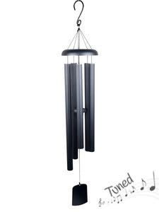 112CM BLACK COLUMN HARMONIOUS TUNED WIND CHIME.COLBWC