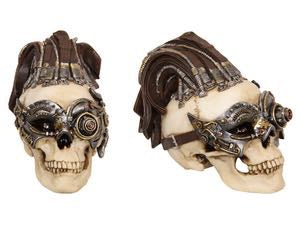 23CM STEAMPUNK SKULL. SKUSTEAM